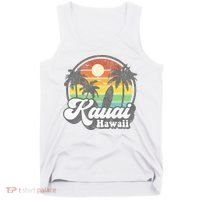 Kauai Beach Hawaii Surf Hawaiian Surfing 70s Tank Top thumb 0