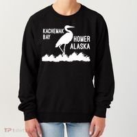 Kachemak Bay Homer Alaska Crane Gift Women's Sweatshirt thumb 0