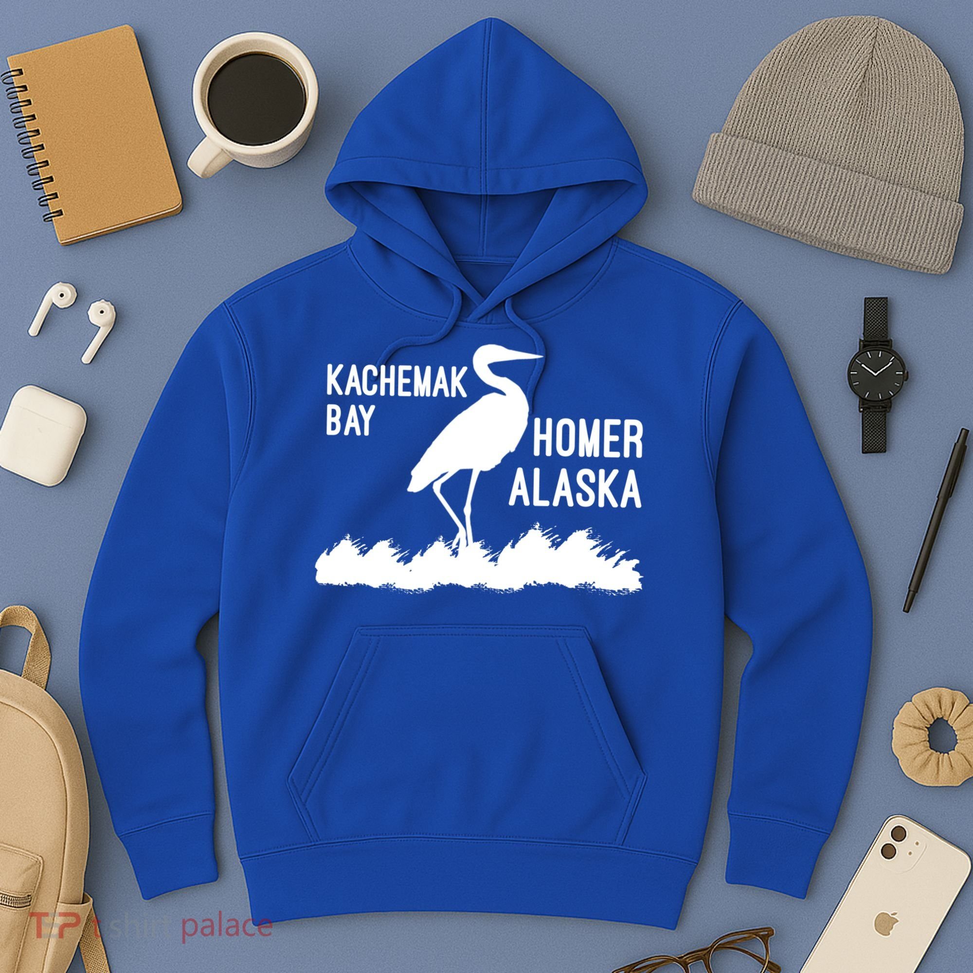 Kachemak Bay Homer Alaska Crane Gift Hoodie