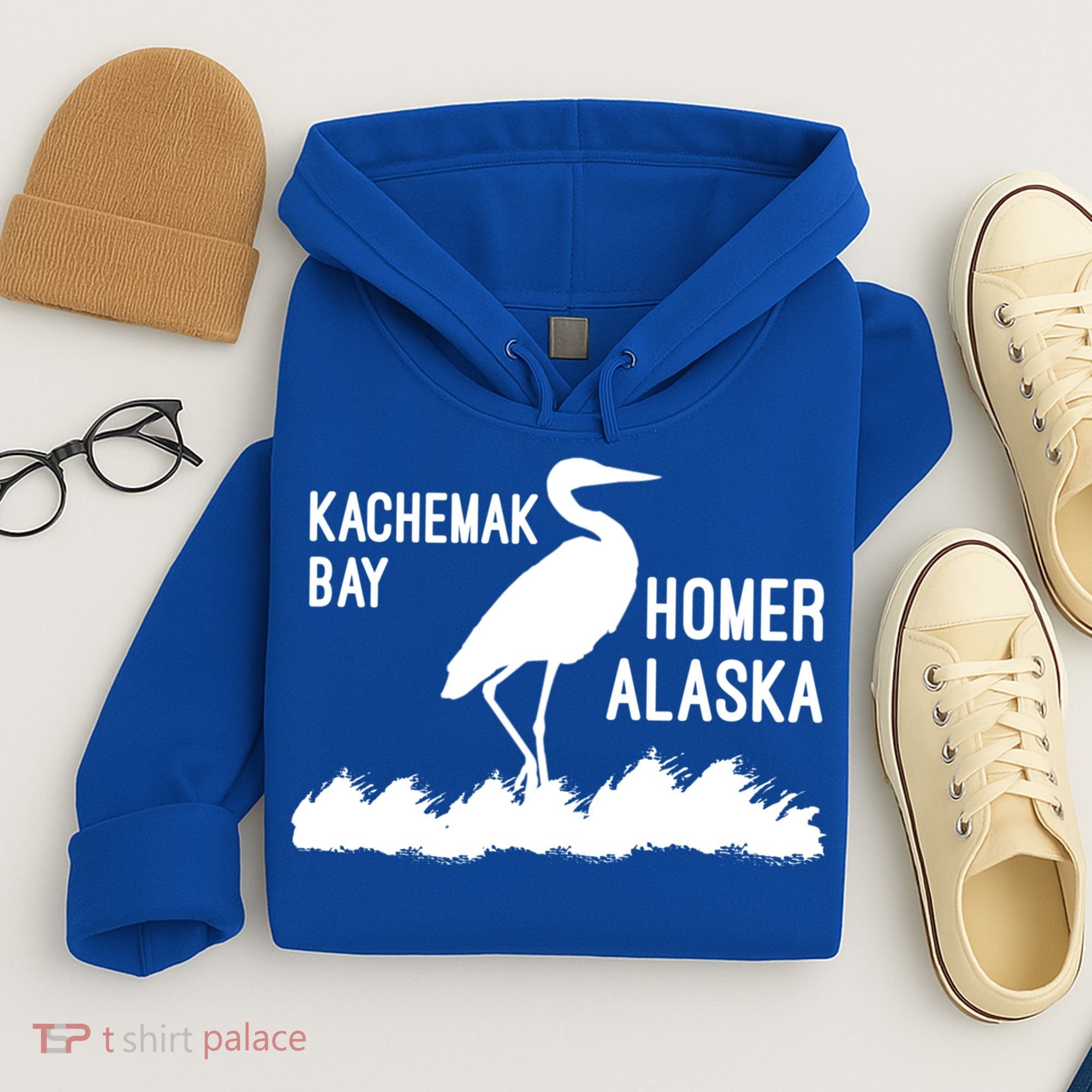Kachemak Bay Homer Alaska Crane Gift Hoodie