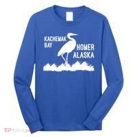Kachemak Bay Homer Alaska Crane Gift Long Sleeve Shirt thumb 0