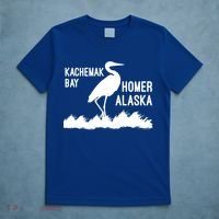 Kachemak Bay Homer Alaska Crane Gift T-Shirt thumb 5