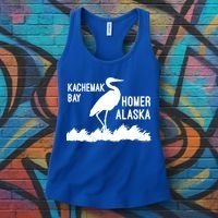 Kachemak Bay Homer Alaska Crane Gift Women's Tank Top thumb 3
