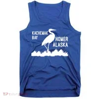 Kachemak Bay Homer Alaska Crane Gift Tank Top thumb 0