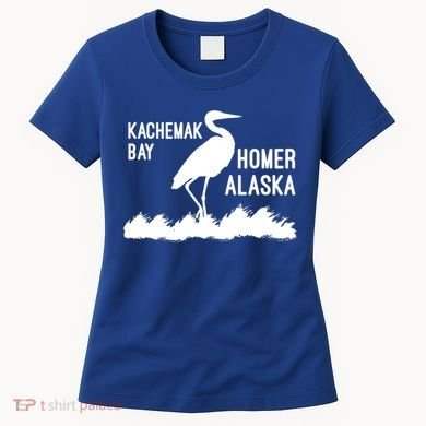 Kachemak Bay Homer Alaska Crane Gift Women's T-Shirt