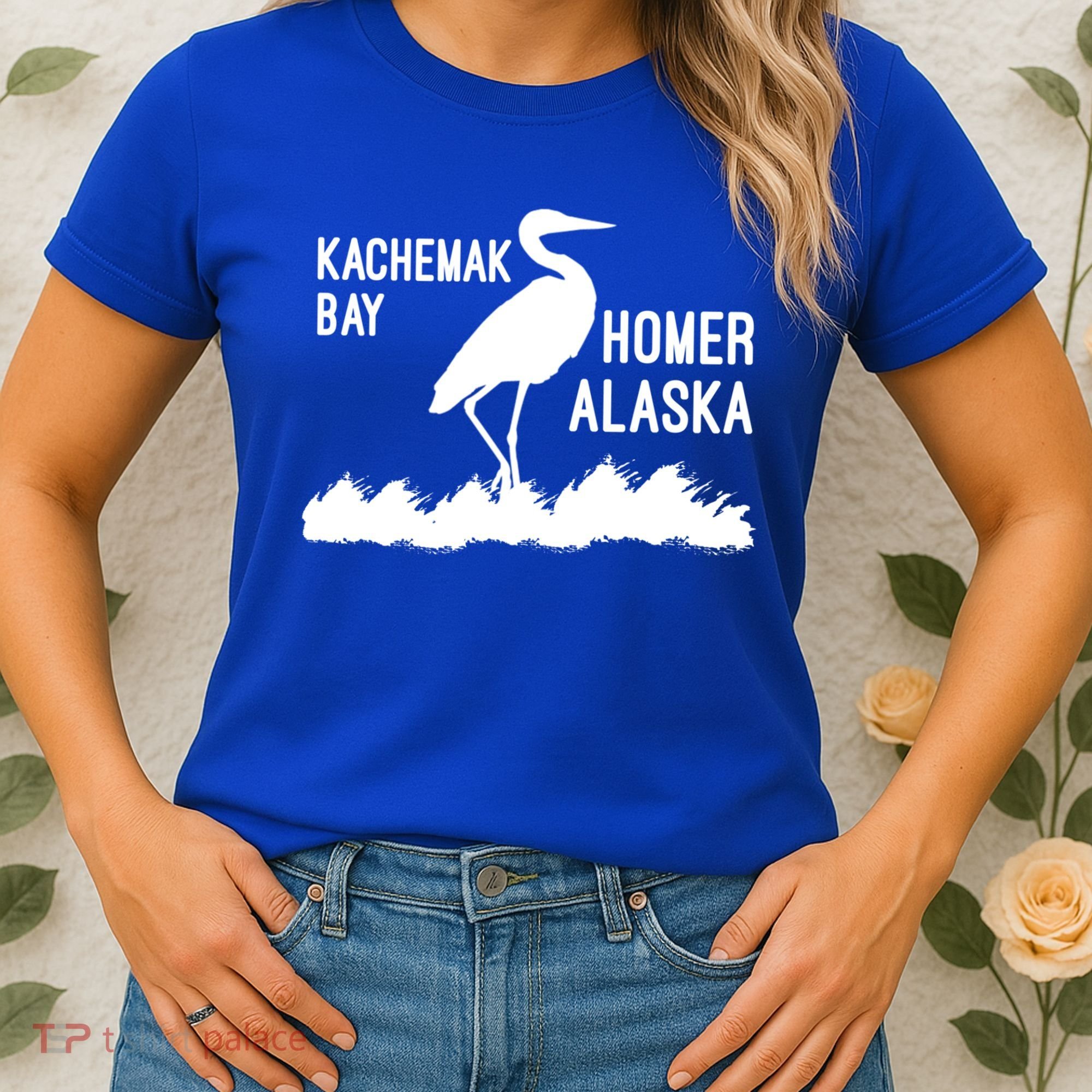Kachemak Bay Homer Alaska Crane Gift Women's T-Shirt