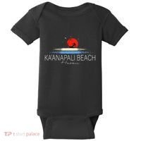 KaAnapali Beach Hawaii Sea Surfing Baby Bodysuit thumb 0