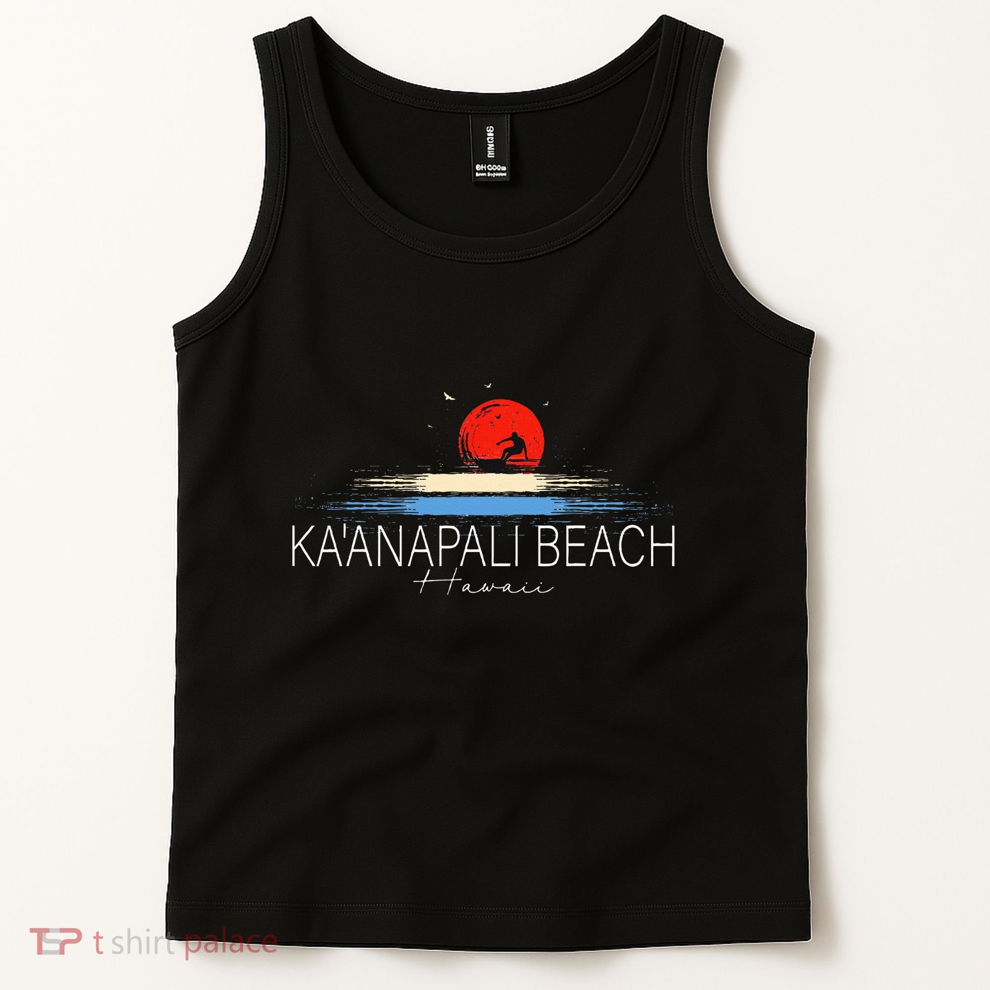 KaAnapali Beach Hawaii Sea Surfing Tank Top