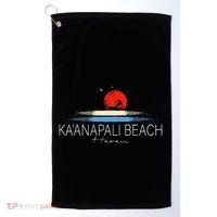 KaAnapali Beach Hawaii Sea Surfing Golf Towel thumb 0
