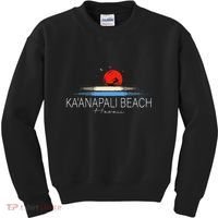 KaAnapali Beach Hawaii Sea Surfing Kids Sweatshirt thumb 0