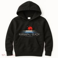 KaAnapali Beach Hawaii Sea Surfing Kids Hoodie thumb 0