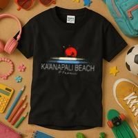 KaAnapali Beach Hawaii Sea Surfing Kids T-Shirt thumb 3