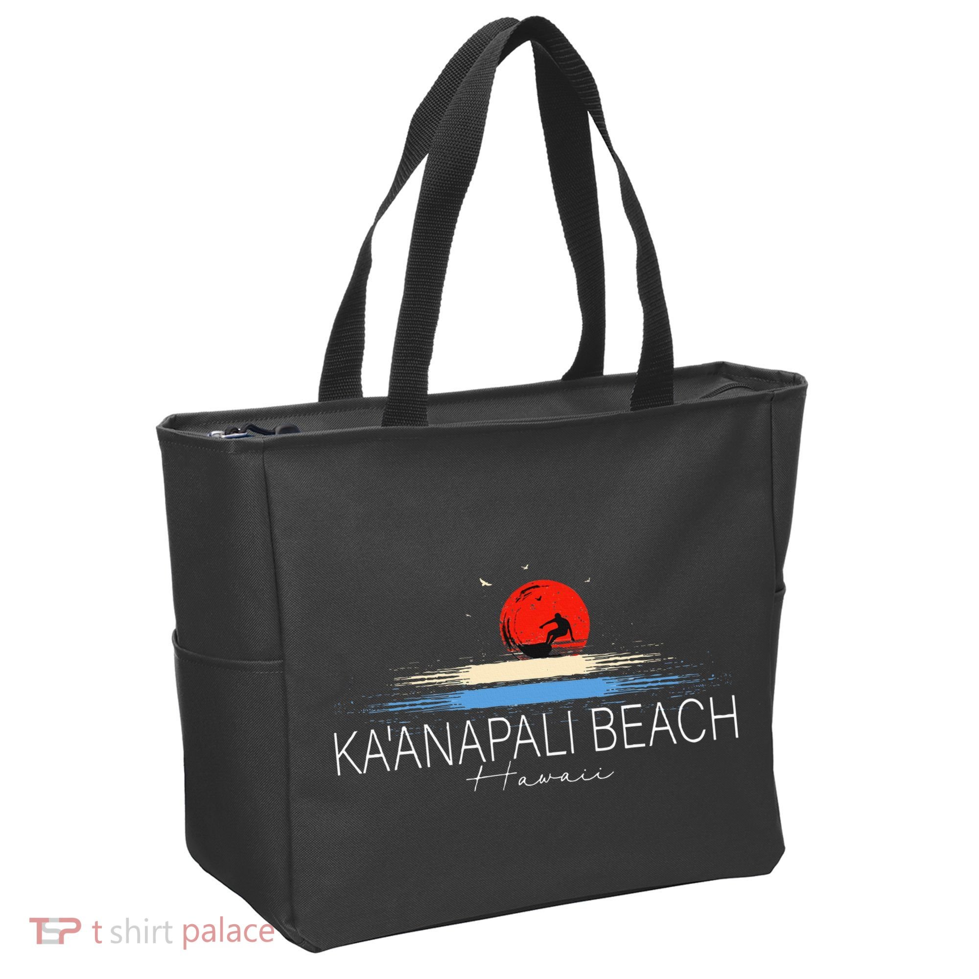 KaAnapali Beach Hawaii Sea Surfing Tote Bag