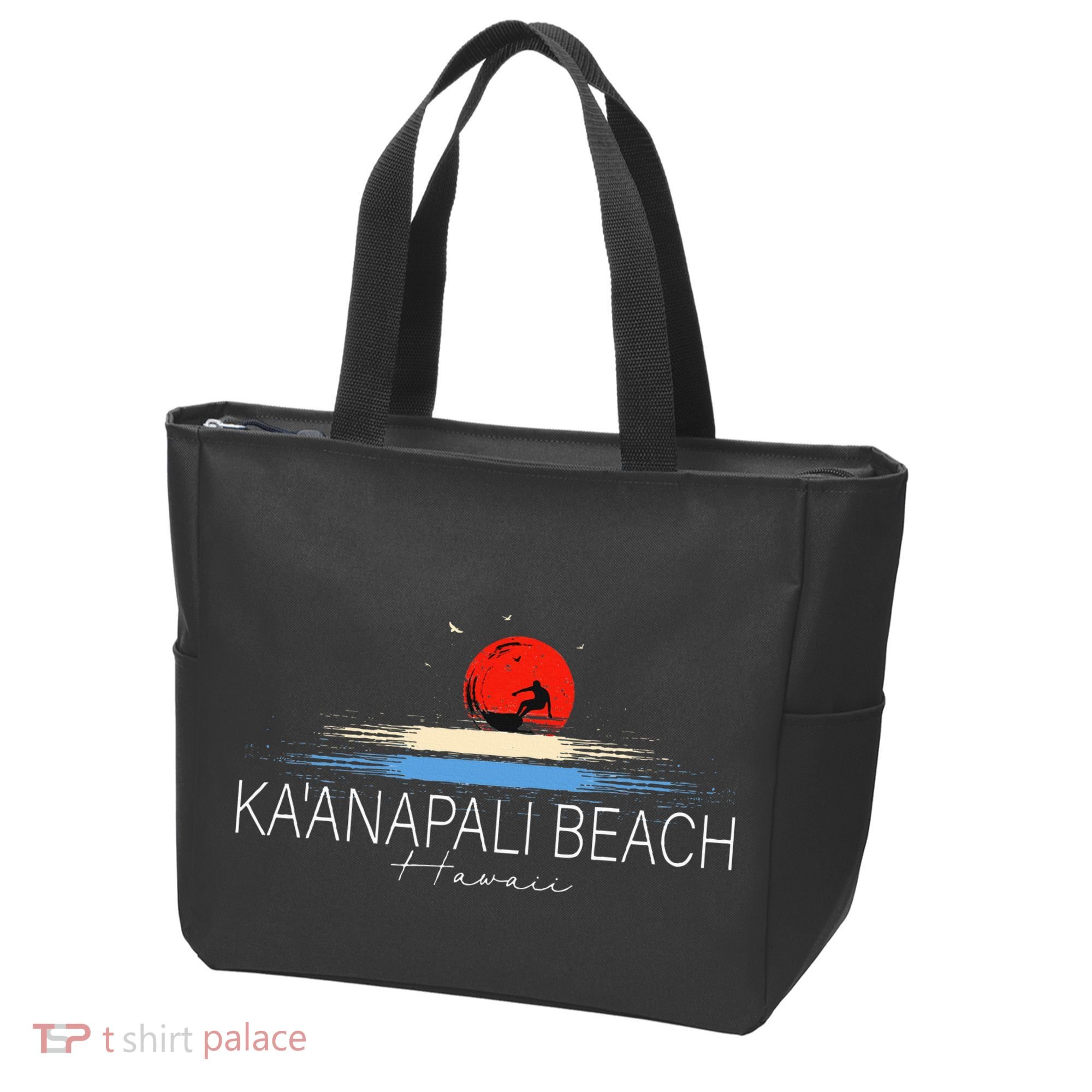 KaAnapali Beach Hawaii Sea Surfing Tote Bag
