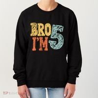 Kids Bro Im Five Years Old 5th Birthday Women's Sweatshirt thumb 0