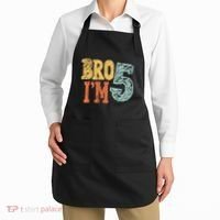 Kids Bro Im Five Years Old 5th Birthday Apron thumb 2