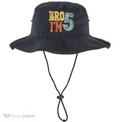 Kids Bro Im Five Years Old 5th Birthday Bucket Hat