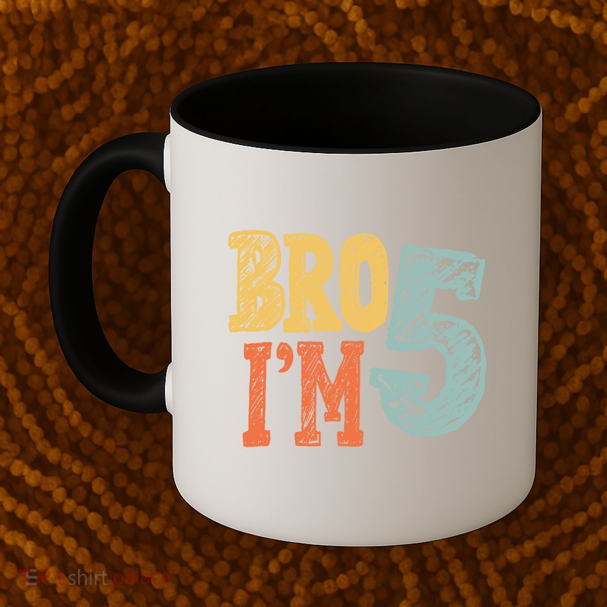 Kids Bro Im Five Years Old 5th Birthday Coffee Mug