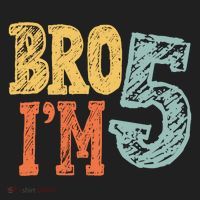 Kids Bro Im Five Years Old 5th Birthday Beanie thumb 2