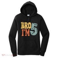 Kids Bro Im Five Years Old 5th Birthday Women's Hoodie thumb 0