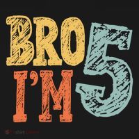 Kids Bro Im Five Years Old 5th Birthday Women's Hoodie thumb 2