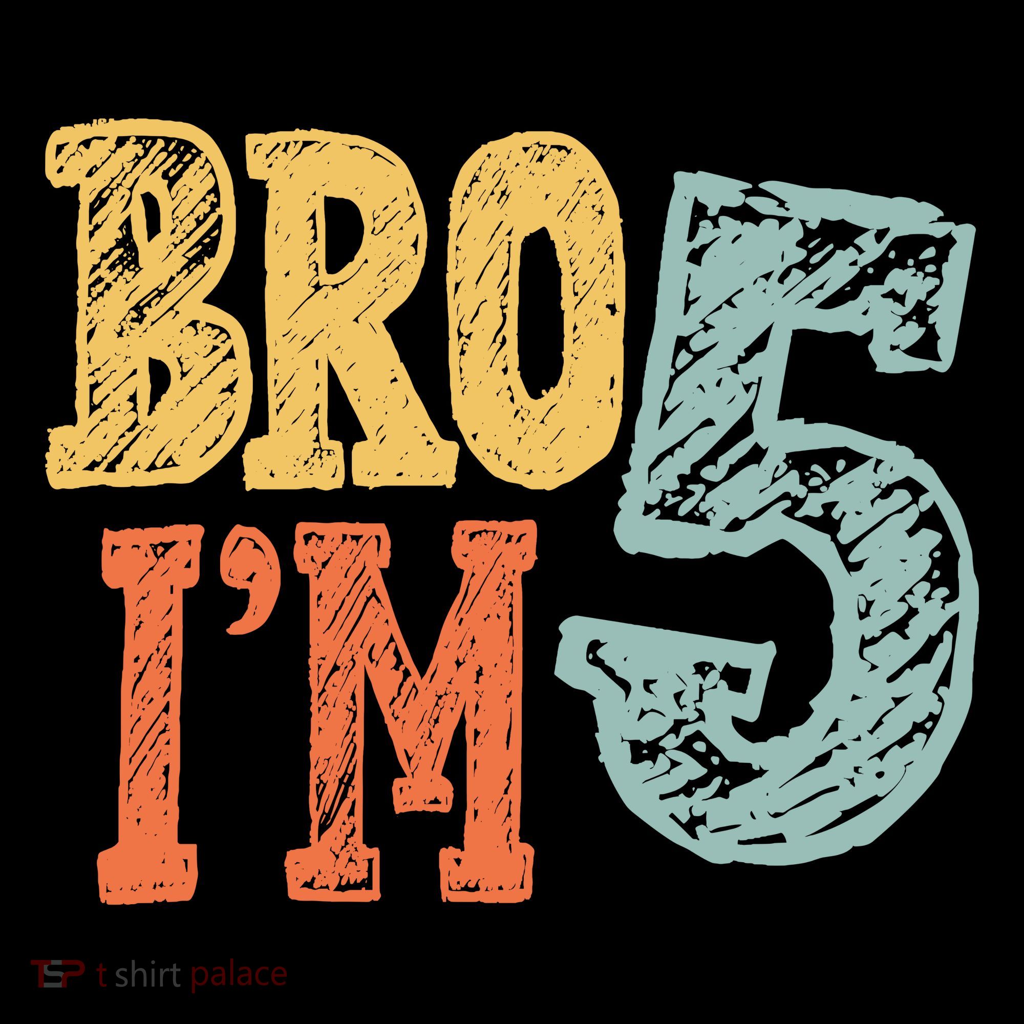 Kids Bro Im Five Years Old 5th Birthday Women's Hoodie