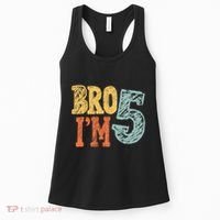 Kids Bro Im Five Years Old 5th Birthday Women's Tank Top thumb 0