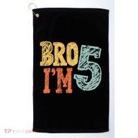 Kids Bro Im Five Years Old 5th Birthday Golf Towel thumb 0