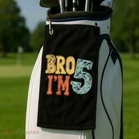 Kids Bro Im Five Years Old 5th Birthday Golf Towel thumb 2