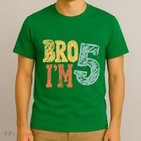 Kids Bro Im Five Years Old 5th Birthday T-Shirt thumb 3