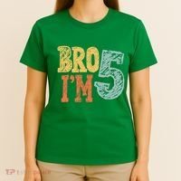 Kids Bro Im Five Years Old 5th Birthday T-Shirt thumb 4