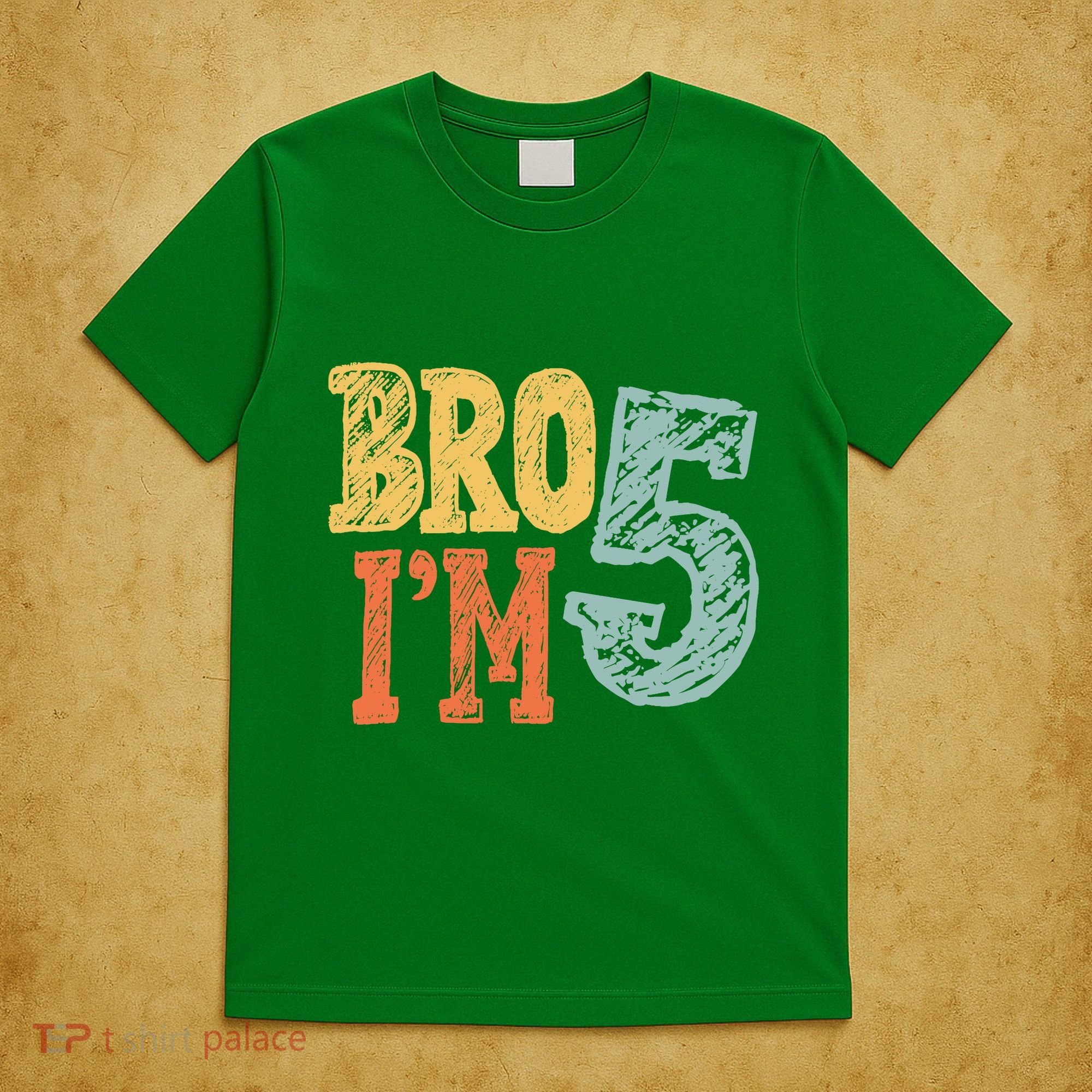 Kids Bro Im Five Years Old 5th Birthday T-Shirt