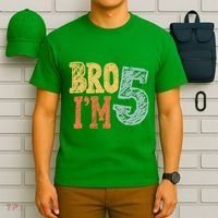 Kids Bro Im Five Years Old 5th Birthday T-Shirt thumb 6
