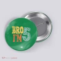 Kids Bro Im Five Years Old 5th Birthday Button thumb 0