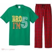 Kids Bro Im Five Years Old 5th Birthday Pajama Set thumb 0
