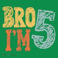 Kids Bro Im Five Years Old 5th Birthday Mousepad thumb 1