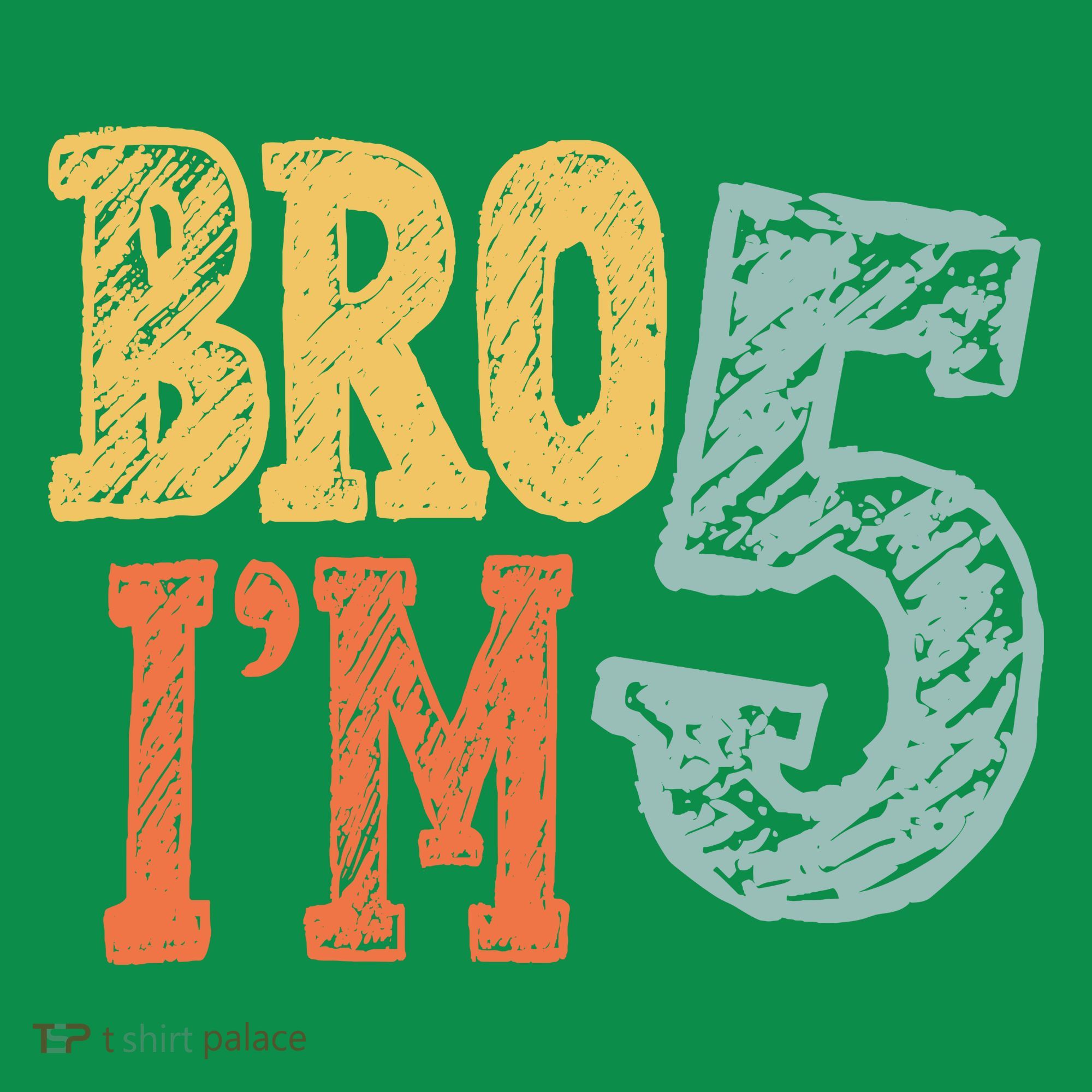 Kids Bro Im Five Years Old 5th Birthday Mousepad