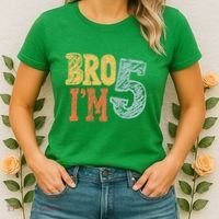Kids Bro Im Five Years Old 5th Birthday Women's T-Shirt thumb 2