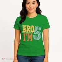Kids Bro Im Five Years Old 5th Birthday Women's T-Shirt thumb 4