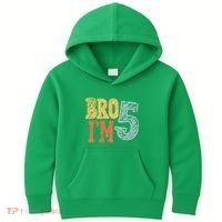 Kids Bro Im Five Years Old 5th Birthday Kids Hoodie thumb 0