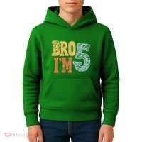 Kids Bro Im Five Years Old 5th Birthday Kids Hoodie thumb 4