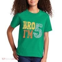 Kids Bro Im Five Years Old 5th Birthday Kids T-Shirt thumb 2