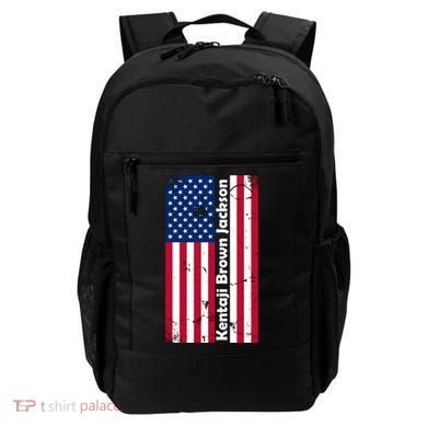 Kentaji Brown Jackson USA Flag Backpack