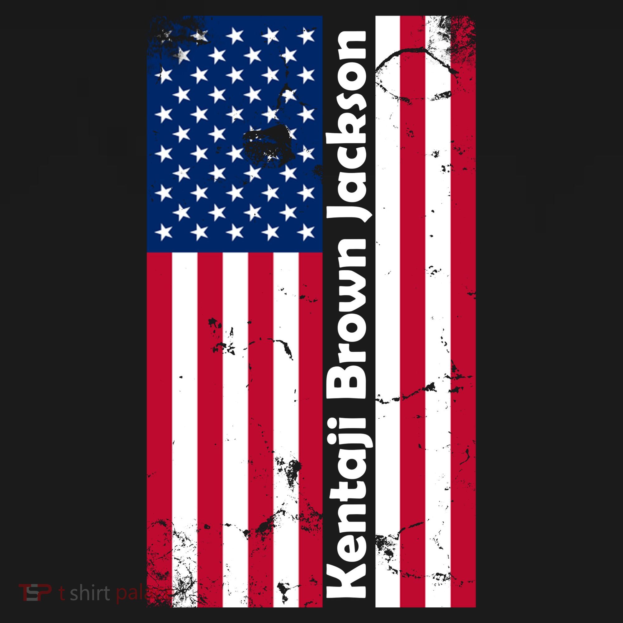 Kentaji Brown Jackson USA Flag Backpack