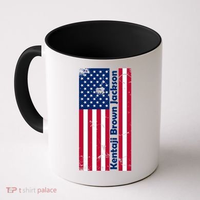 Kentaji Brown Jackson USA Flag Coffee Mug