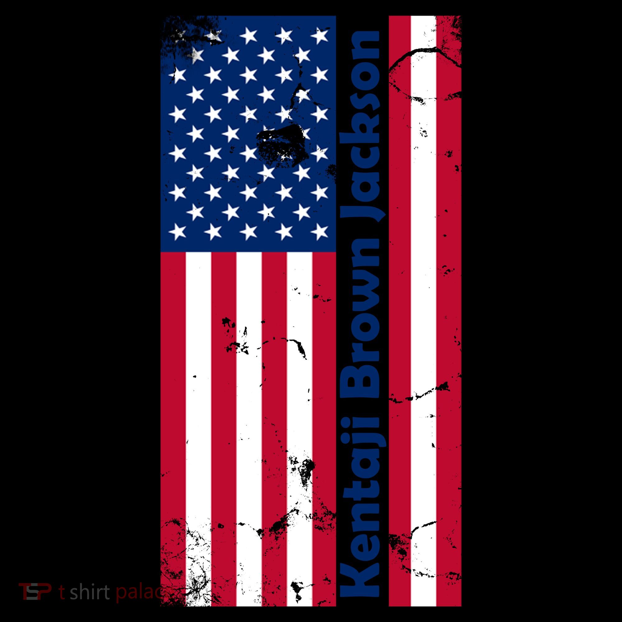 Kentaji Brown Jackson USA Flag Coffee Mug