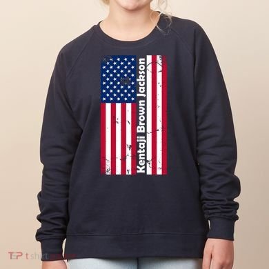 Kentaji Brown Jackson USA Flag Women's Sweatshirt