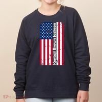 Kentaji Brown Jackson USA Flag Women's Sweatshirt thumb 0