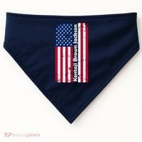 Kentaji Brown Jackson USA Flag USA-Made Doggie Bandana thumb 0