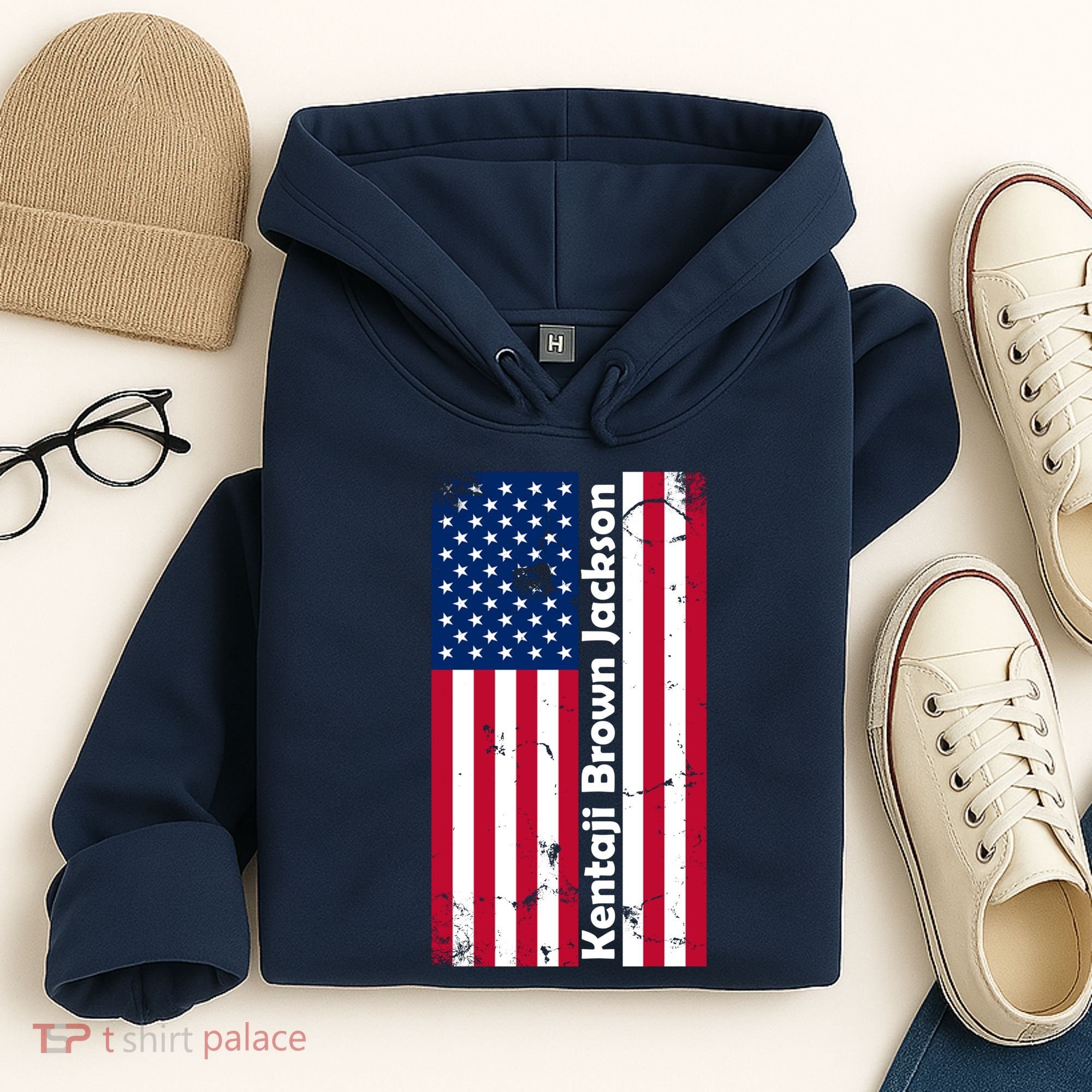 Kentaji Brown Jackson USA Flag Hoodie